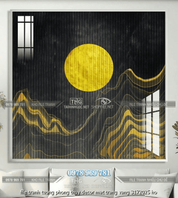 file tranh tuong phong thuy decor mat trang vang 3172025 ho