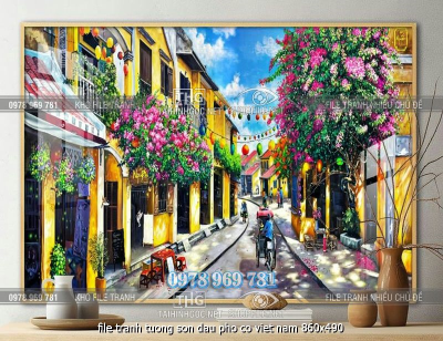 file tranh tuong son dau pho co viet nam 860x490