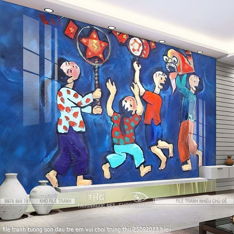 file tranh tuong son dau tre em vui choi trung thu 25092023 hieu
