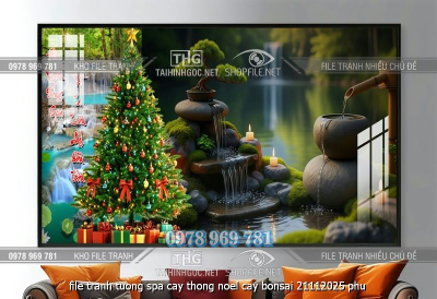 file tranh tuong spa cay thong noel cay bonsai 21112025 phu