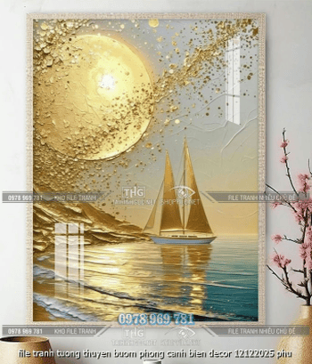file tranh tuong thuyen buom phong canh bien decor 12122025 phu