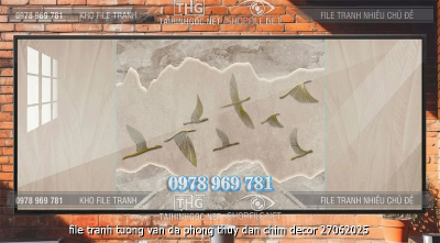 file tranh tuong van da phong thuy dan chim decor 27062025