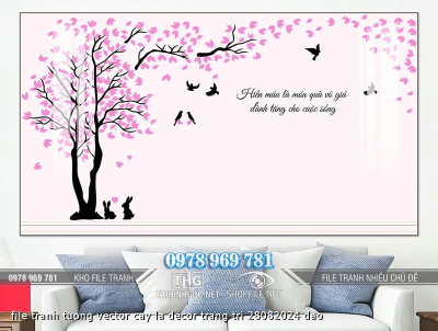 file tranh tuong vector cay la decor trang tri 28082024 dao