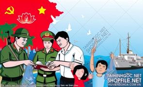 file tranh van dong tuyen truyen cung nhau xay dung bao ve bien dao