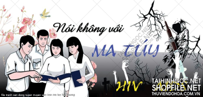 file tranh van dong tuyen truyen van nan ma tuy hoc duong