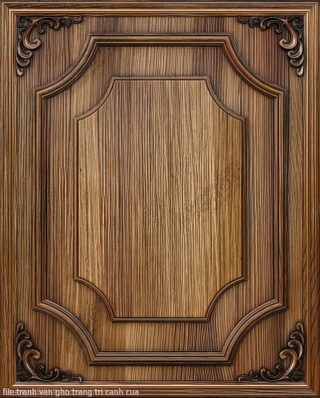file tranh van gho trang tri canh cua