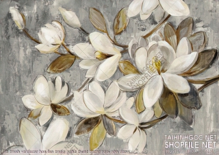 file tranh ve decor hoa lan trang nghe thuat decor ngoi nha dep