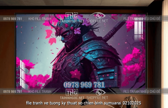 file tranh ve tuong ky thuat so chien binh sumuarai 02102025