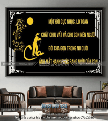 file tranh vector bia mo cha me mot doi cuc nhoc 07102025