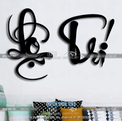 file tranh vector chu thu phap loc tri 04102025 h