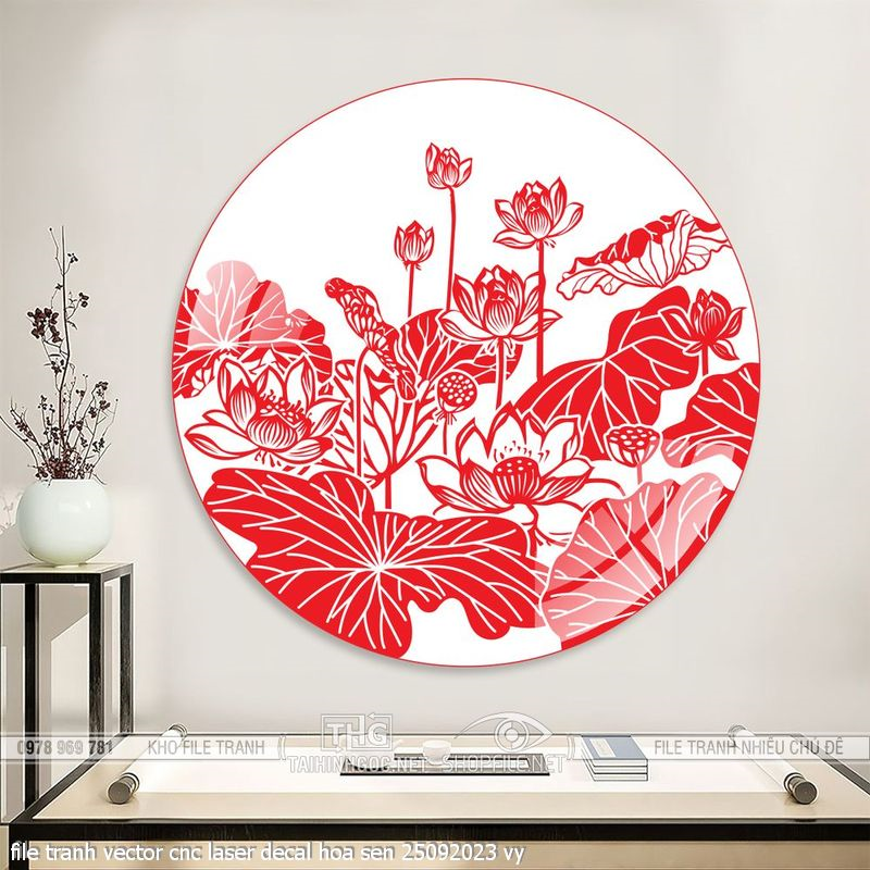 file tranh vector cnc laser decal hoa sen 25092023 vy