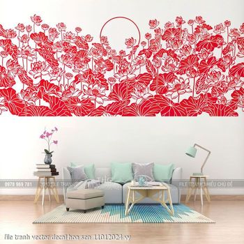 file tranh vector decal hoa sen 11012024 vy