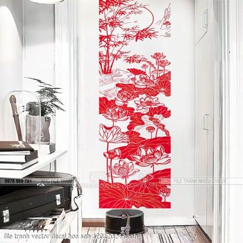 file tranh vector decal hoa sen 12012024 hanh