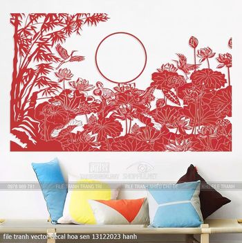file tranh vector decal hoa sen 13122023 hanh