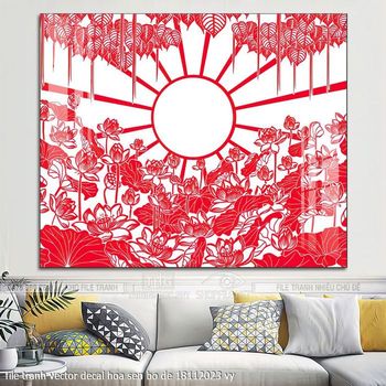 file tranh vector decal hoa sen bo de 18112023 vy