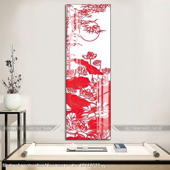 file tranh vector decal hoa sen cay tre 18112023 vy