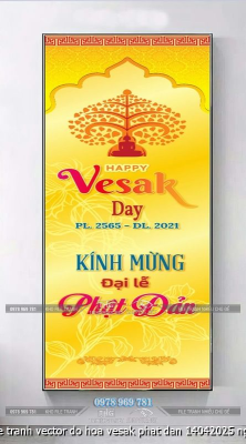 file tranh vector do hoa vesak phat dan 14042025 nga