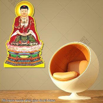 file tranh vector phat giao decal