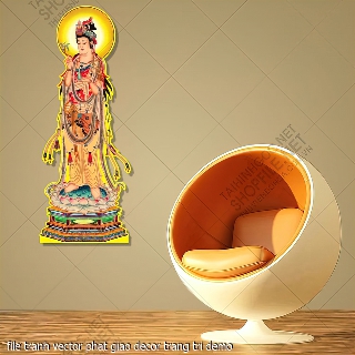 file tranh vector phat giao decor trang tri