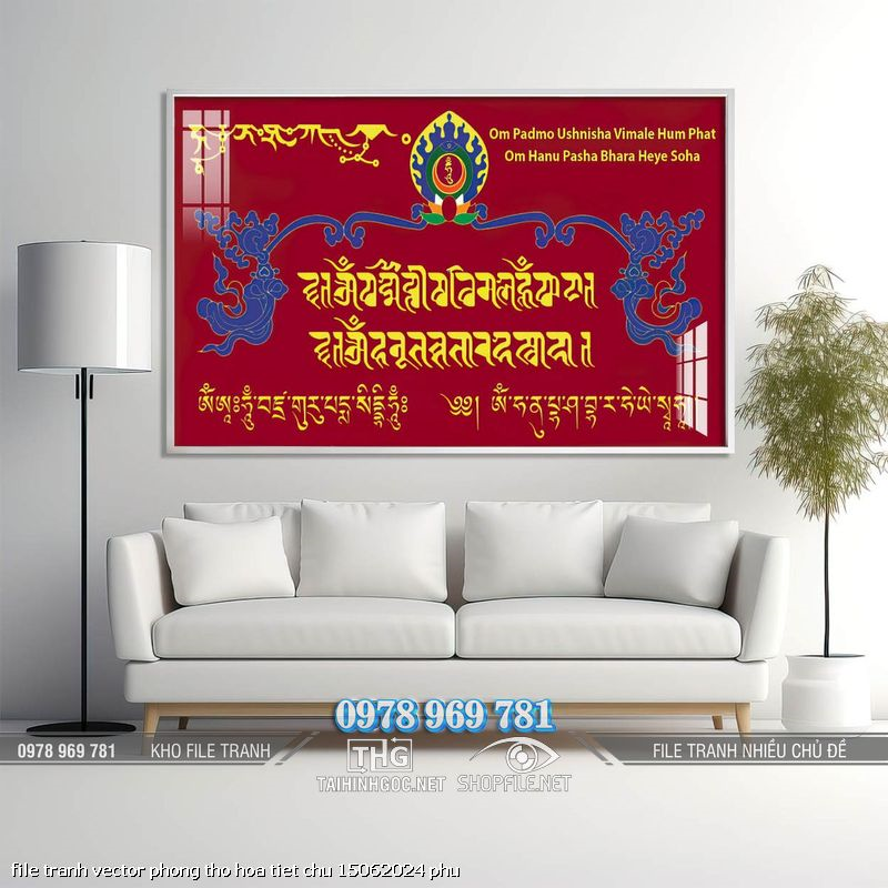 file tranh vector phong tho hoa tiet chu 15062024 phu