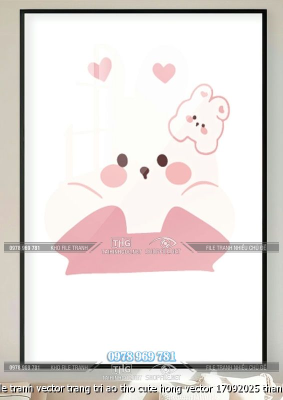 file tranh vector trang tri ao tho cute hong vector 17092025 thanh