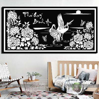 file tranh vector tranh hac hoa mau don 09092023 vvv