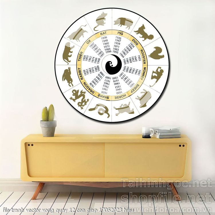 file tranh vector vong quay 12 con giap 17052023 hieu