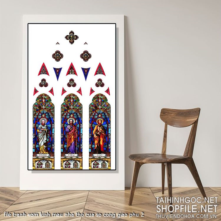 file tranh vom kinh mau nha tho cua so cong giao phu 2