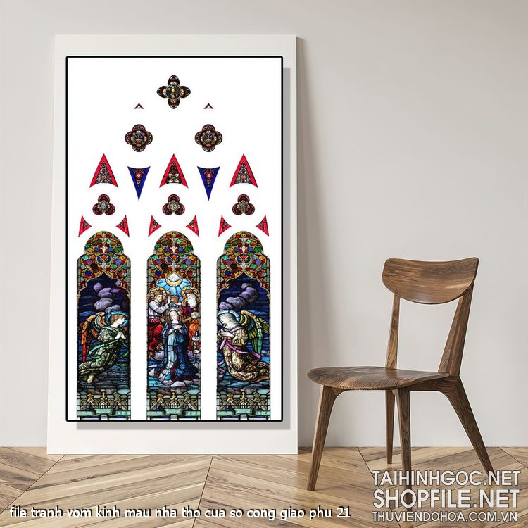 file tranh vom kinh mau nha tho cua so cong giao phu 21