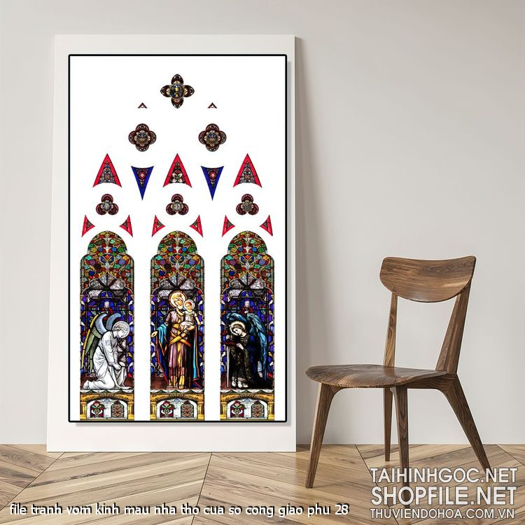 file tranh vom kinh mau nha tho cua so cong giao phu 28