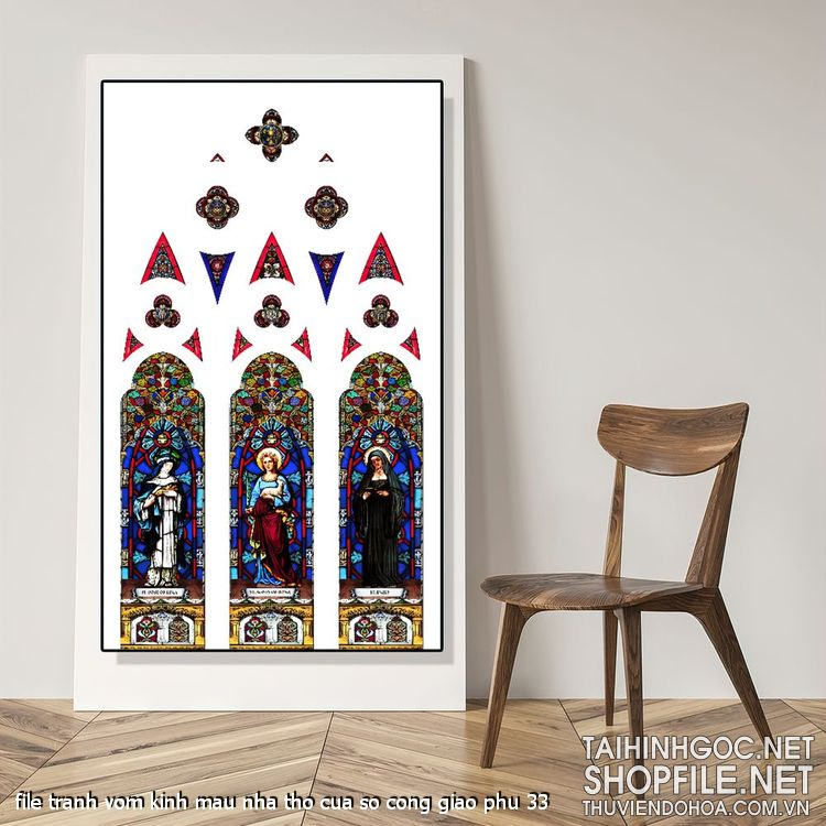 file tranh vom kinh mau nha tho cua so cong giao phu 33
