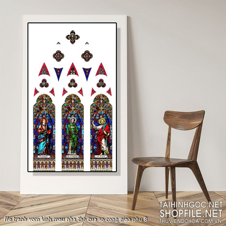 file tranh vom kinh mau nha tho cua so cong giao phu 8