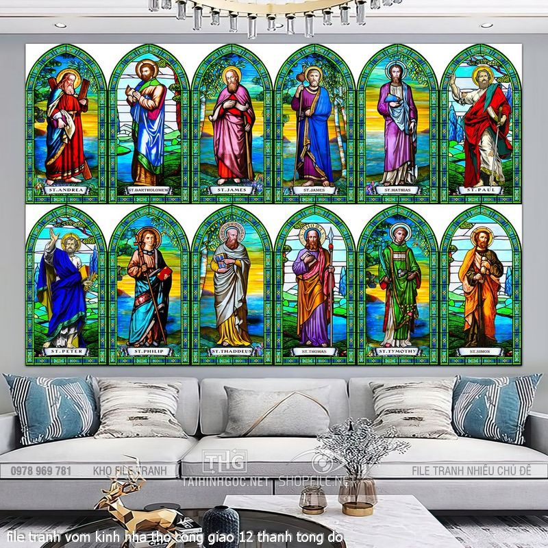 file tranh vom kinh nha tho cong giao 12 thanh tong do