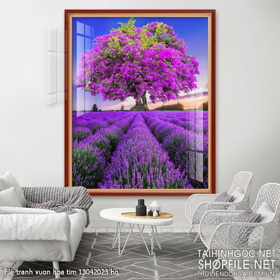 file tranh vuon hoa tim 13042023 ho