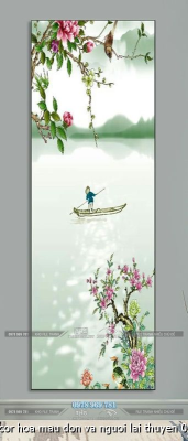 file tranhdecor hoa mau don va nguoi lai thuyen 09102025 vy