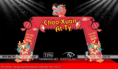 file vector background cong san khau tet nam moi 1 file vector background cong san khau tet nam moi 1