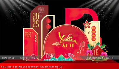 file vector background cong san khau tet nam moi 13 file vector background cong san khau tet nam moi 13