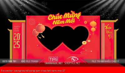 file vector background cong san khau tet nam moi 17 file vector background cong san khau tet nam moi 17