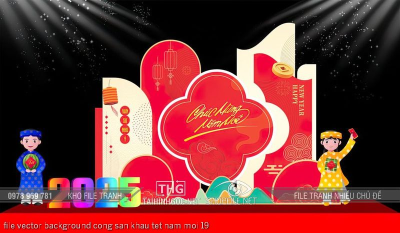 file vector background cong san khau tet nam moi 19 file vector background cong san khau tet nam moi 19