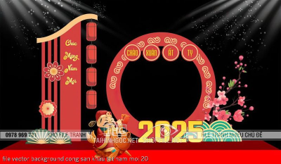 file vector background cong san khau tet nam moi 20 file vector background cong san khau tet nam moi 20