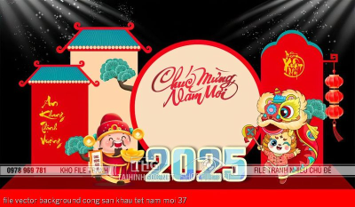 file vector background cong san khau tet nam moi 37 file vector background cong san khau tet nam moi 37