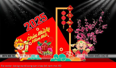 file vector background cong san khau tet nam moi 40 file vector background cong san khau tet nam moi 40
