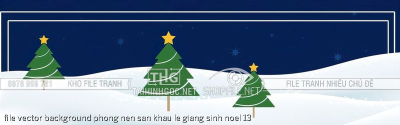 file vector background phong nen san khau le giang sinh noel 13