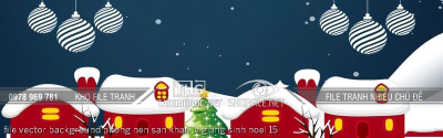 file vector background phong nen san khau le giang sinh noel 15