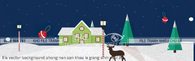 file vector background phong nen san khau le giang sinh noel 16