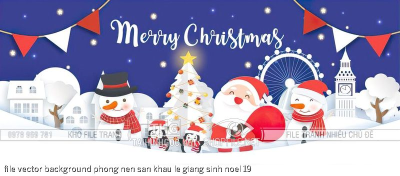 file vector background phong nen san khau le giang sinh noel 19