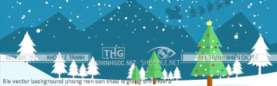 file vector background phong nen san khau le giang sinh noel 2