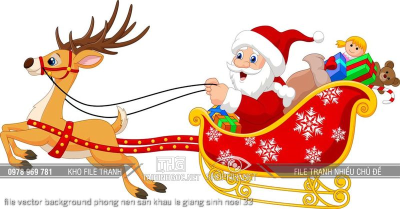 file vector background phong nen san khau le giang sinh noel 33