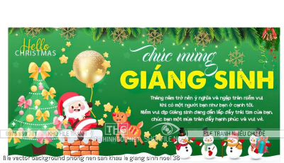 file vector background phong nen san khau le giang sinh noel 38