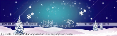 file vector background phong nen san khau le giang sinh noel 4
